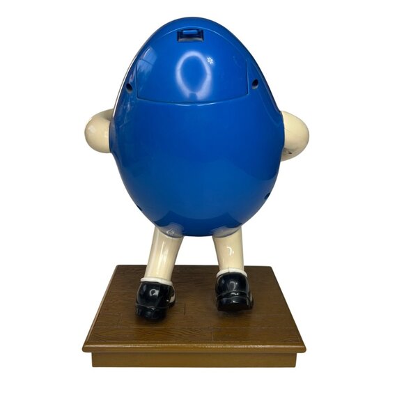 M&M Candy Dispenser Blue Peanut with Saxophone Collectible Holder - Picture 6 of 10